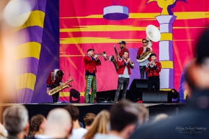 concert of Meute at Lollapalooza, Berlin (2017)