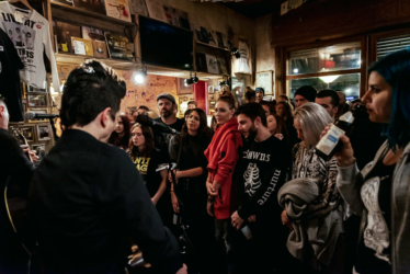 Anti-Flag at Ramones Museum, Berlin (2019) Anti-Flag at Ramones Museum, Berlin (2019)