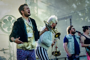 concert of B2BBO at Bergfunk Open Air (2018)